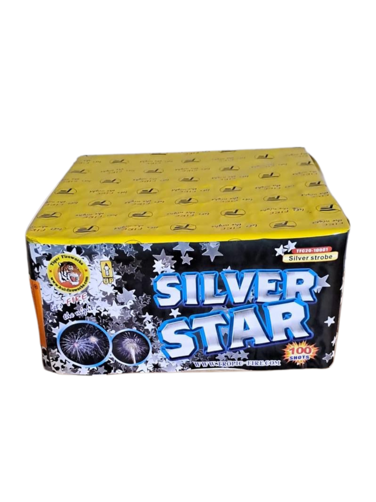 Baterie artificii Silverstar – 100 focuri, calibru 20mm