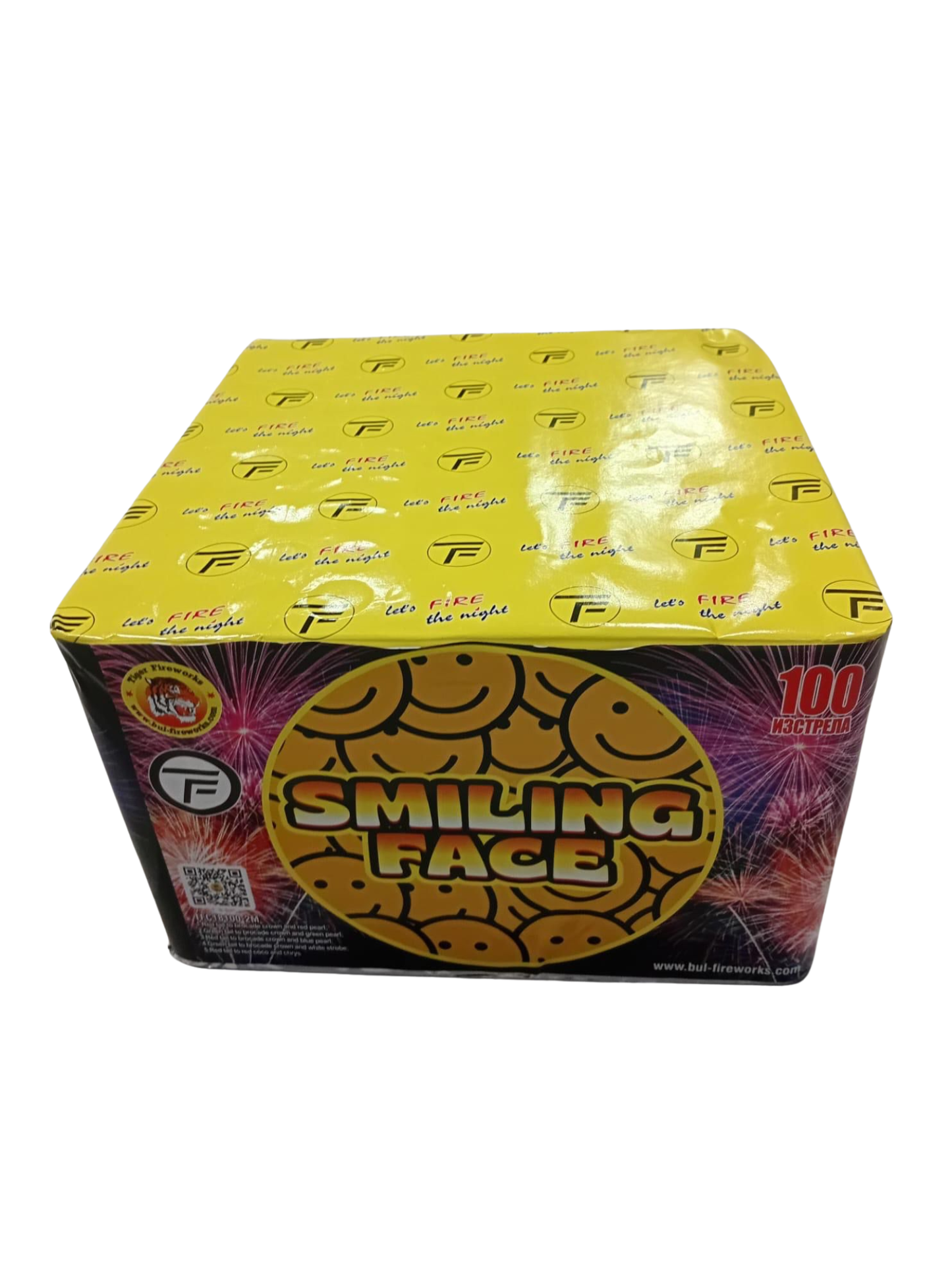 Baterie artificii Smiling Face – 100 focuri, calibru 18mm