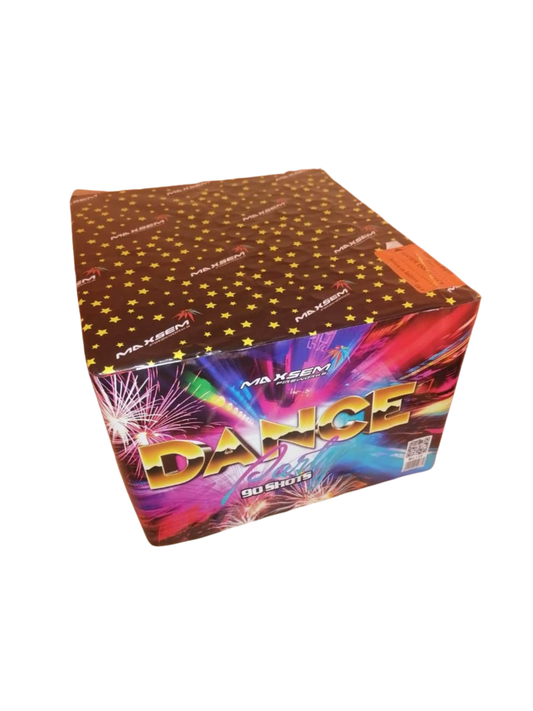 Bateria de artificii Dance Party – 90 de focuri, calibru 20 mm