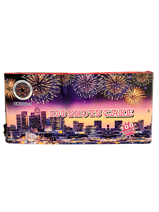 Baterie de Artificii 100 Shots Cake – Calibru 20 mm, Spectacol Lung și Dinamic