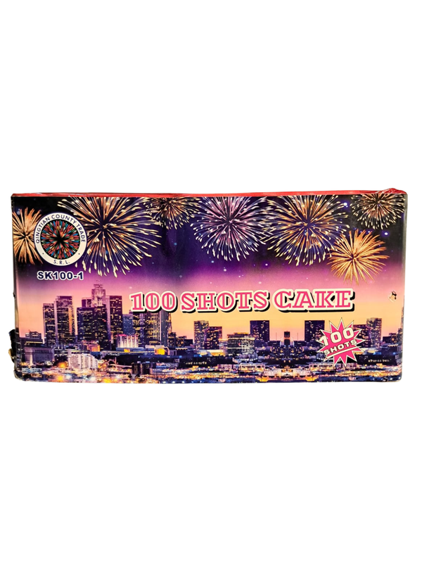 Baterie de Artificii 100 Shots Cake – Calibru 20 mm, Spectacol Lung și Dinamic