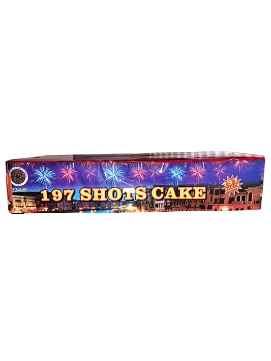 Baterie de Artificii 197 Shots Cake – Calibru 20 mm, Show Ultra-Dinamic