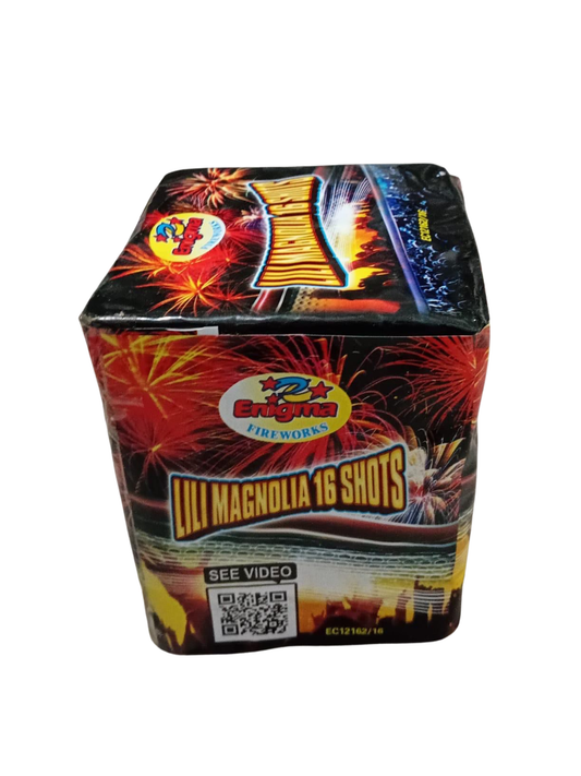 Baterie artificii Lili Magnola – 16 focuri, calibru 18mm